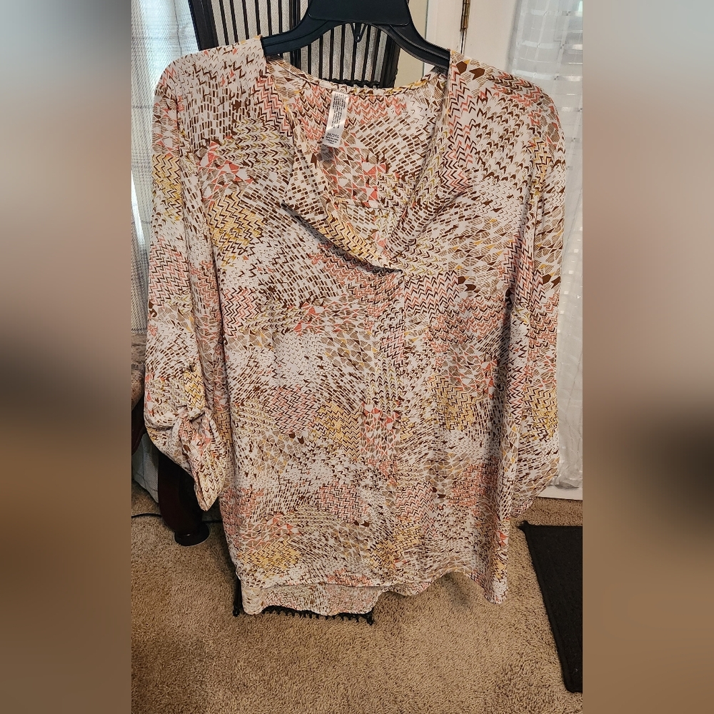 Women's Multicolor Patterned Top